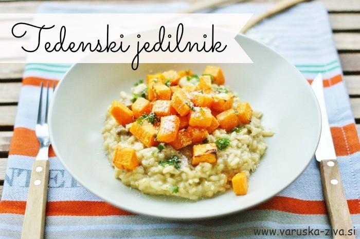 Tedenski jdeilnik pri varuški Živi - zelenjavna rižota