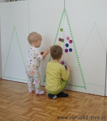 Lepljiva smrečica - praznične aktivnosti za otroke