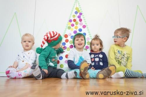 Lepljiva smrečica - praznične aktivnosti za otroke