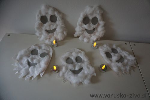 Mali strašni duhci iz papirnatih krožnikov