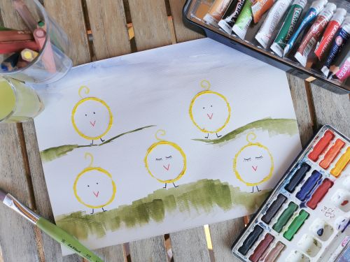 Piščančki iz wc rolic - velikonočne aktivnosti