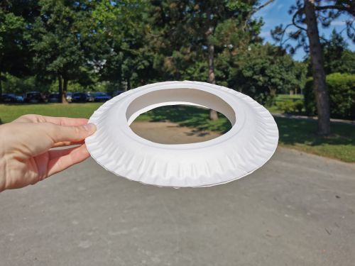 Frizbi iz papirnetga krožnika - poletne aktivnosti za otroke