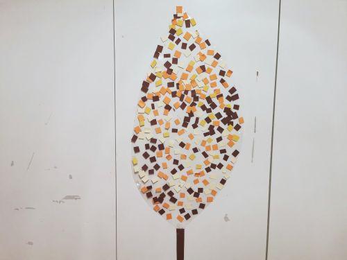 Lepljiva slika - Jesenski bukov list